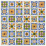 Load image into Gallery viewer, Merola Tile Techniker Der Farbe 11.75 inch x 11.75 inch Ceramic Wall Tile 10 sq ft/case – Glossy Patterned Finish