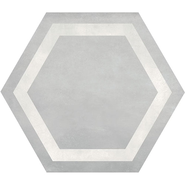 Anatolia Artisano Quartz Hexagon Frame Porcelain Floor & Wall Tile 0.35 inch Thick x 6.89 inch Wide – 2.8 sq. ft./Case, High Definition Matte Finish