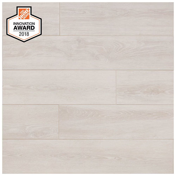 Lifeproof Fog Wood Porcelain Tile – 0.35 inch Thick, 8 inch x 40 inch, 10.75 sq.ft/Case – Glazed Wood Look Finish