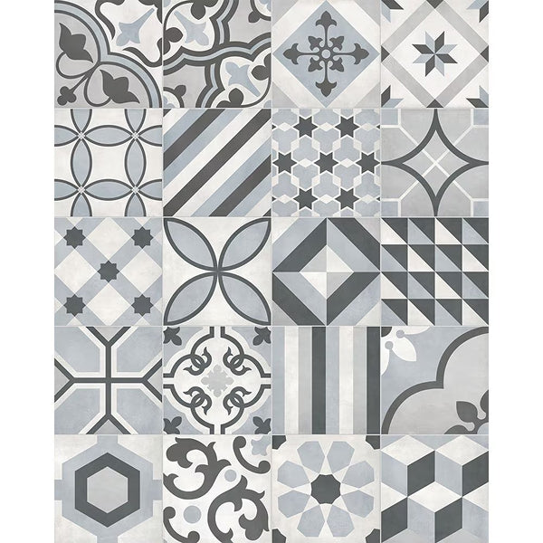 Anatolia Artisano Acqua Deco Blend Porcelain Tile 8 inch x 8 inch 7.32 sq. ft./case Matte High Definition Decorative Finish