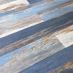 Load image into Gallery viewer, Deco Products COLORS Floor-Wall Old Blue Sea Aged 6-inch x 36-inch Luxury Vinyl Plank (30 sq. ft./case)