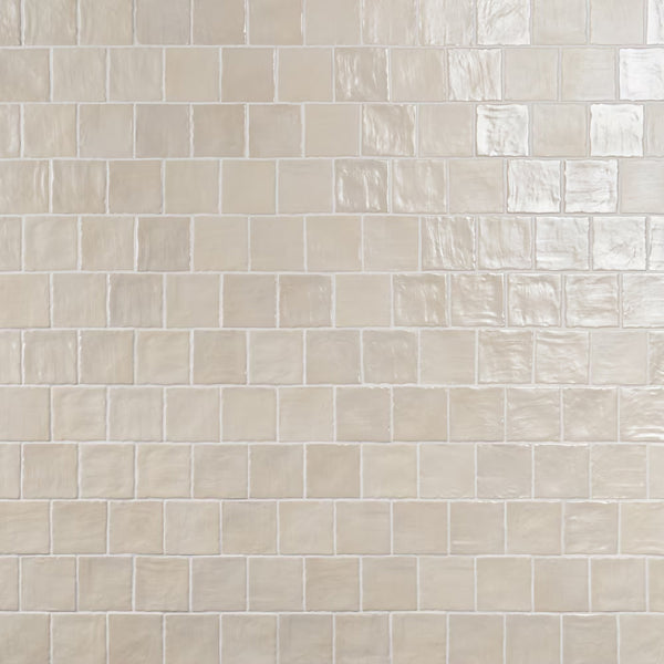 Ivy Hill Amagansett Cream Mixed Finish Ceramic Wall Tile 4 inch x 4 inch 0.35 inch Thick 5.38 sq ft/case