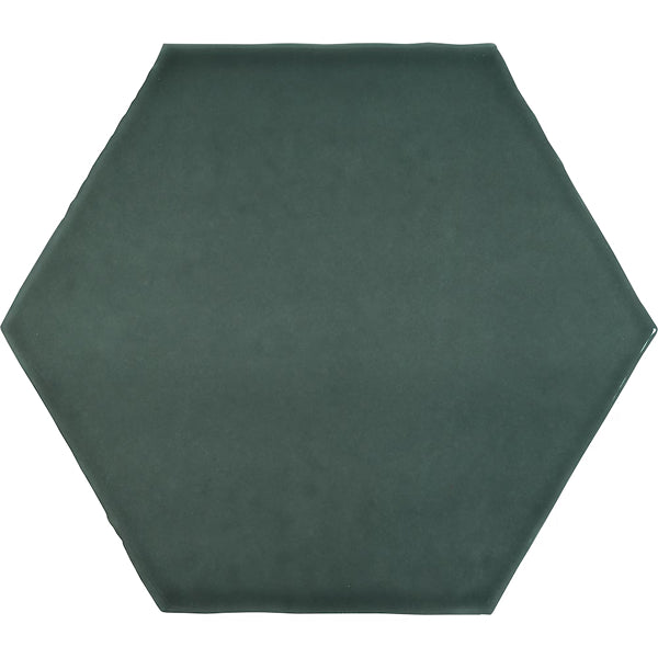 Anatolia Teramoda Emerald Hexagon Glossy Pressed Ceramic Wall Tile 6 inch – 6.67 sq.ft./case Glossy Green