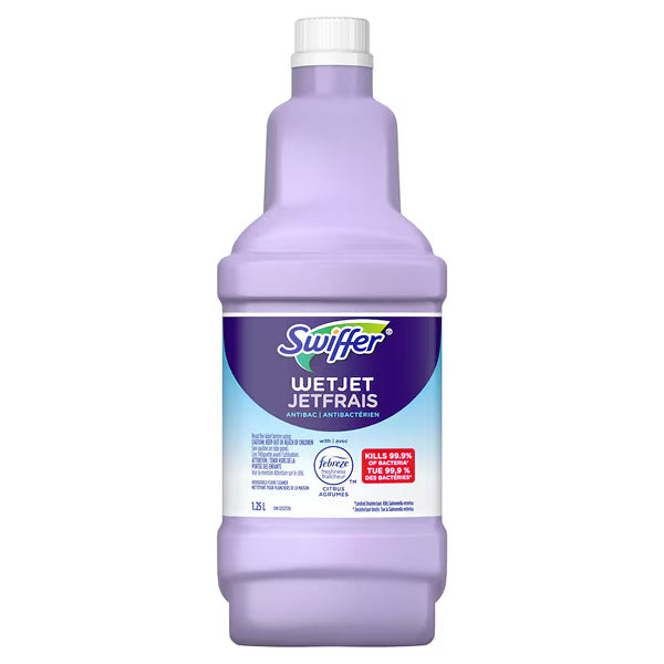 Swiffer 1.25 L WetJet Multi-Purpose Floor & Hardwood Cleaner Solution Refill – Sweet Citrus & Zest