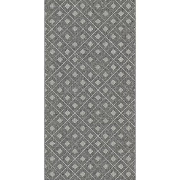 StyleWell Paskal 3 ft x 6 ft Polypropylene Loop Yarn with Non-Slip Backing Grey Doormat