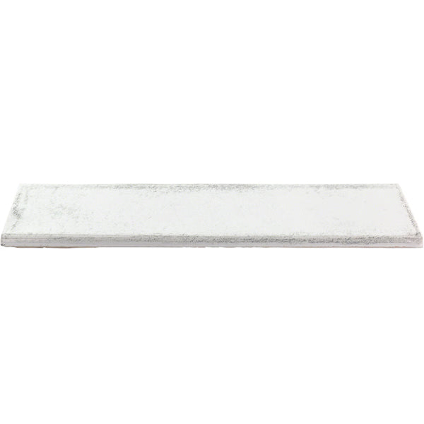 Ivy Hill Moze White 3 in. x 12 in. Ceramic Bullnose Wall Tile Trim