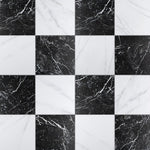 Charger l'image dans la visionneuse de galerie, Merola Tile Ruzzini 17.88 inch x 17.88 inch Porcelain Floor and Wall Tile 13.5 sq ft per Case Marble Look Checkboard