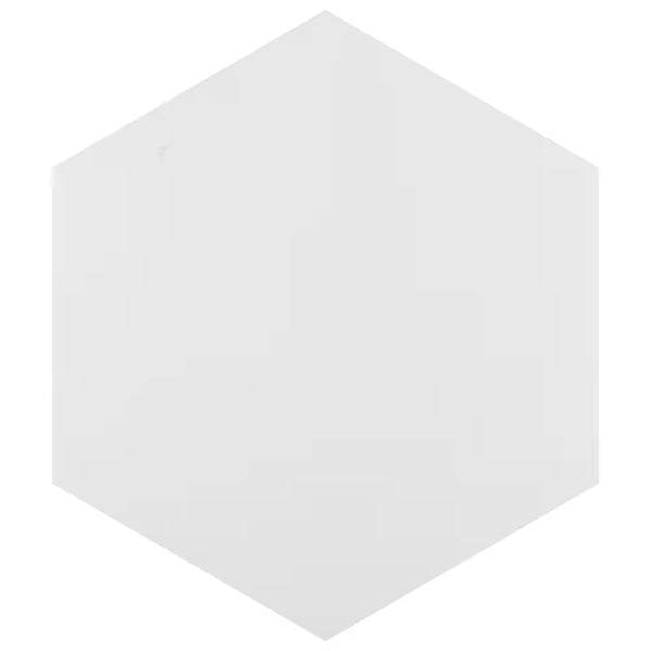 Merola Hexatile Matte Blanco Porcelain Tile 0.37 inch Thick 7 inch x 8 inch 7.67 sq. ft./case Matte Hexagon