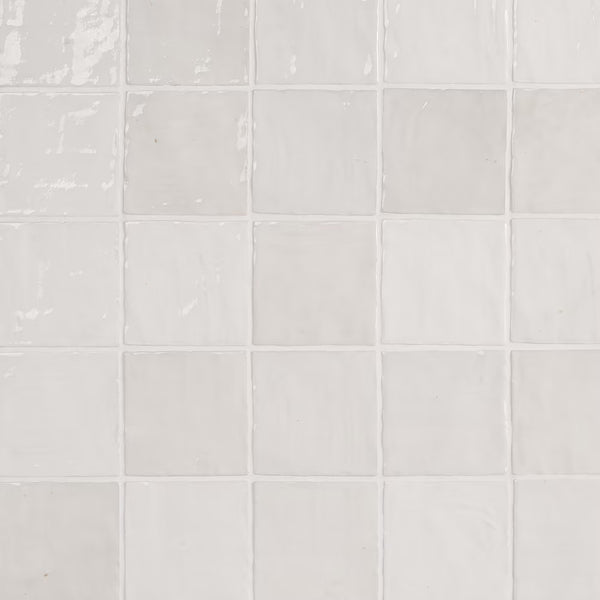 Ivy Hill Tile Kingston White 4 inch x 4 inch Polished Ceramic Wall Tile (5.38 sq. ft./case)