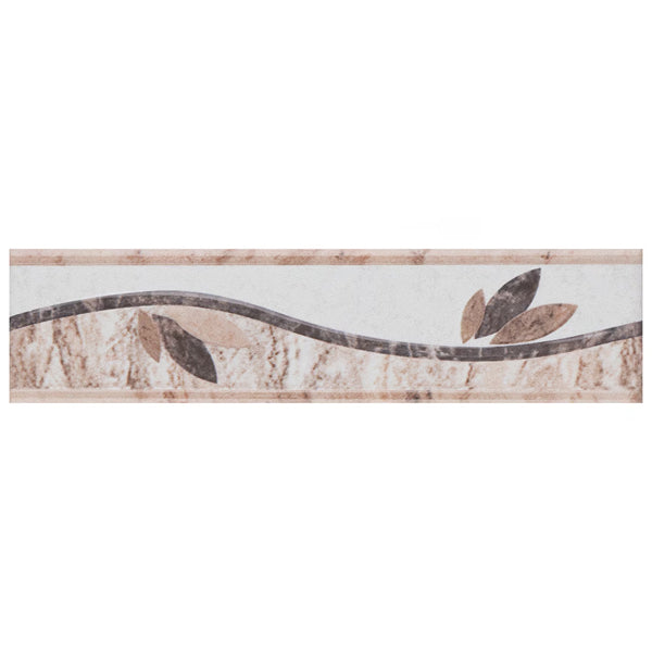 Merola Tile Ferraras Listello Base 2 inch x 7-7/8 inch Ceramic Wall Trim – 0.67 Linear Ft Each Glossy Finish