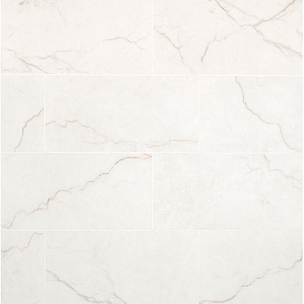 MSI Stone ULC Brighton Gold Matte Porcelain Floor and Wall Tile 12 inch x 24 inch x 0.39 inch – 16 sq. ft./Case, Marble Look Finish