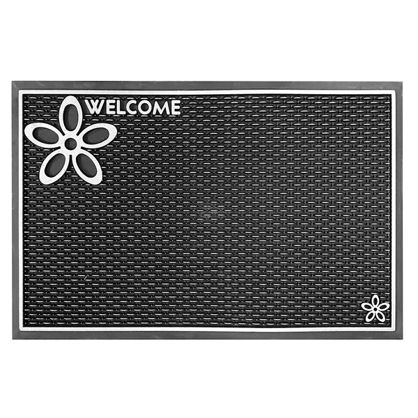 Modern Homes Floor Choice Silver Dassi Mat 15 inch x 23 inch Indoor/Outdoor Door Mat