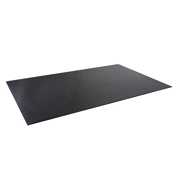 Rubber King Black 4 ft. x 6 ft. x 0.275 inch Rubber Fitness Utility Mat – Heavy-Duty Indoor Outdoor Floor Protection Mat