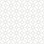 Charger l'image dans la visionneuse de galerie, FloorPops Lattice Peel &amp; Stick Floor Tiles Set of 20 – Grey &amp; White Patterned Vinyl Tiles