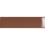 Charger l'image dans la visionneuse de galerie, Modamo Santa Clara Metro Glossy Dark Brown 3 inch x 12 inch Ceramic Wall Tile 6 sq. ft./case – Glossy Subway Finish