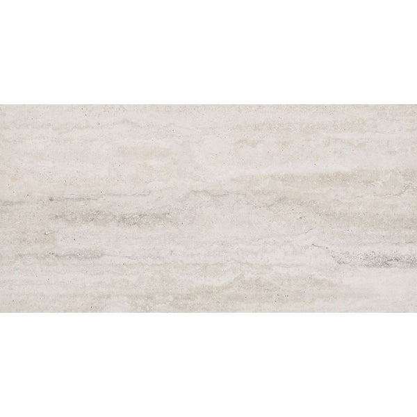 MSI Stone ULC Veneto White Porcelain Tile 0.35 inch Thickness 12 inch Width 16 sq. ft. Coverage Matte Travertine Look Floor and Wall Tile