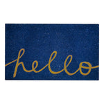 Load image into Gallery viewer, MSI Stone ULC Blue Hello 18 inch x 30 inch Coir Door Mat