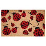 Charger l'image dans la visionneuse de galerie, StyleWell 18 inch x 30 inch Ladybug Coir Door Mat – Natural Non-Slip Front Entrance Welcome Mat