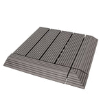 Charger l&#39;image dans la visionneuse de galerie, Creative Surfaces® 3&quot; x 3&quot; Composite Deck Tile Corner Trim – 4-Pack Slate
