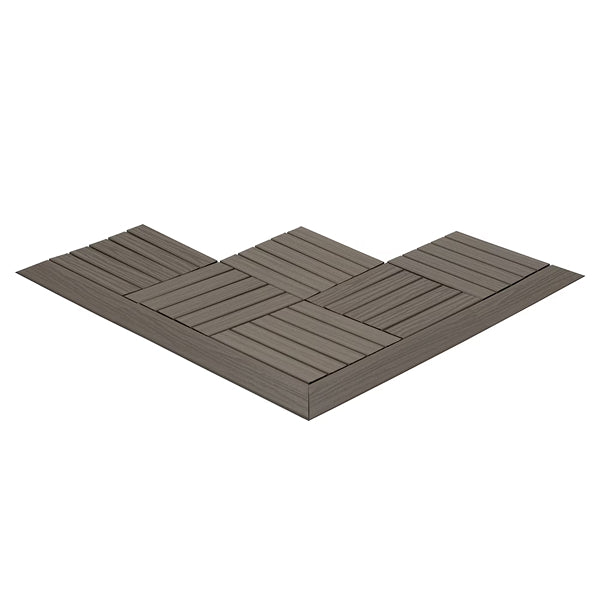 Aura 2' Sandstone Transition Strip for Deck and Balcony Tiles – 4-Pack