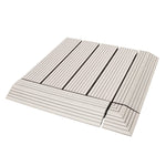 Load image into Gallery viewer, Creative Surfaces® 3&quot; x 3&quot; Composite Deck Tile Corner Trim – 4-Pack Star Grey
