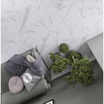 Load image into Gallery viewer, Marblesque Carrara Marble 5.5 mm T x 18-1/2-in W x 37-in L Rigid Core Luxury Vinyl Tile Flooring (19.02 sq.ft./case)
