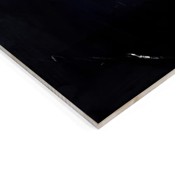 Modamo Belize Black Polished 24-inch x 48-inch Porcelain Floor & Wall Tile