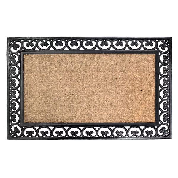 IH Casa Decor 30-inch x 48-inch Rubber and Coir Brush Mat (Rect - Natural)
