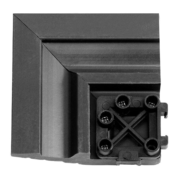 Creative Surfaces® 3" x 3" Composite Deck Tile Corner Trim – 4-Pack Slate