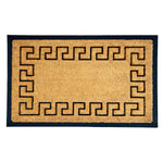 Load image into Gallery viewer, Home Decor Inc. 24-inch x 36-inch Rubber Backed Natural Greek Key Coir Outdoor Doormat
