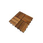 Load image into Gallery viewer, HDG 11.75 in. x 11.75 in. Acacia Wood Deck Tile for Indoor &amp; Outdoor – 9 Tiles/Box (8.73 sq. ft./Box)
