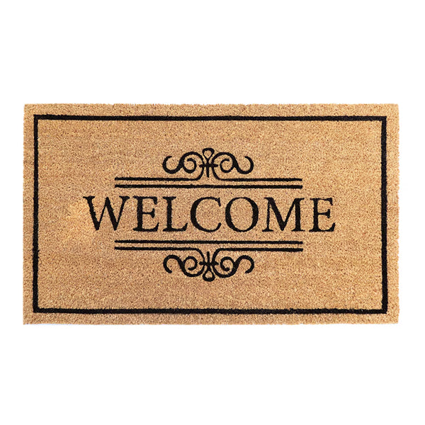 Home Decorators Collection Welcome 18-inch x 30-inch Coir Door Mat