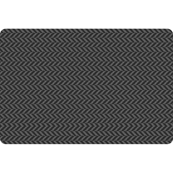 TrafficMaster Florida Two-Tone Needlepunch Doormat – 4 x 6 ft, Charcoal & Black, Non-Slip