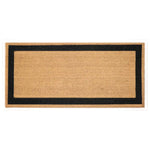 Load image into Gallery viewer, Home Decorators Collection 22x47-inch Black Border PVC Coir Door Mat
