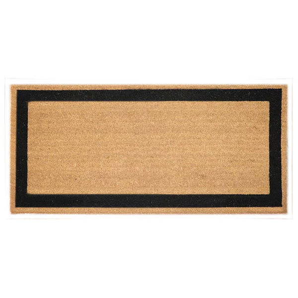 Home Decorators Collection 22x47-inch Black Border PVC Coir Door Mat