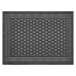 Load image into Gallery viewer, TrafficMaster Grey 3 ft. x 4 ft. Rectangular Embossed Polyester Top Door Mat with TPR Back
