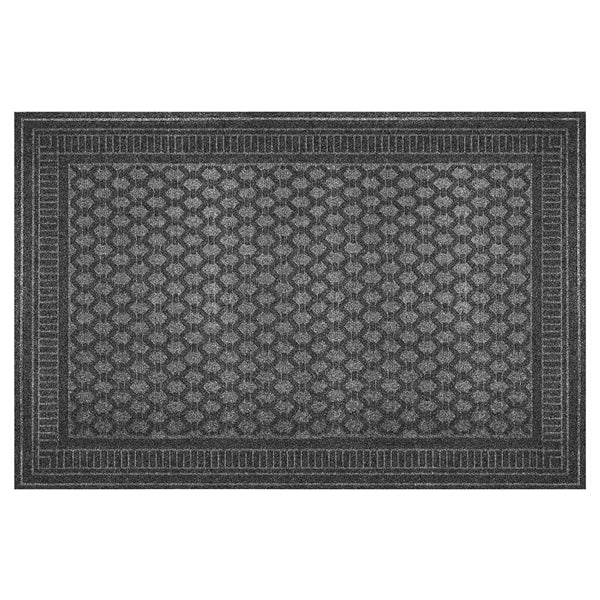 TrafficMaster Brighton Graphite 4 ft. x 6 ft. Embossed Polyester Floor Mat with TPR Back – Indoor & Outdoor Entryway Mat