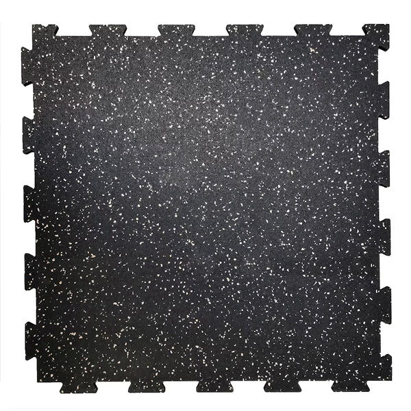 Rubber King Pro Series Grey 24-inch x 24-inch Rubber Interlocking Floor Tile (40 sq. ft. / case)