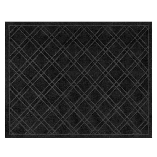 TrafficMaster 36-inch x 48-inch Black Embossed Rectangular Door Mat with Lattice