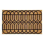 Load image into Gallery viewer, MSI Stone ULC Black Geometric Coir Door Mat – 22 x 36 in., Non-Slip, Indoor/Outdoor
