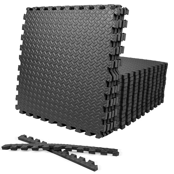CAP Barbell 24-inch x 24-inch x 1/2-inch Multi-use Interlocking Puzzle Exercise Mat (18 pieces - 72 sq.ft)
