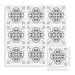 Charger l&#39;image dans la visionneuse de galerie, FloorPops Grey Hamal 11.4 in. x 11.4 in. Interlocking Floor Tiles
