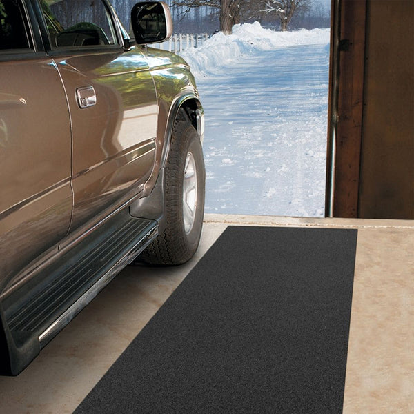 Multy Home Black 27-inch W x 10 ft. L Recycled Rubber Mat Multi Purpose (3 mm Thickness)