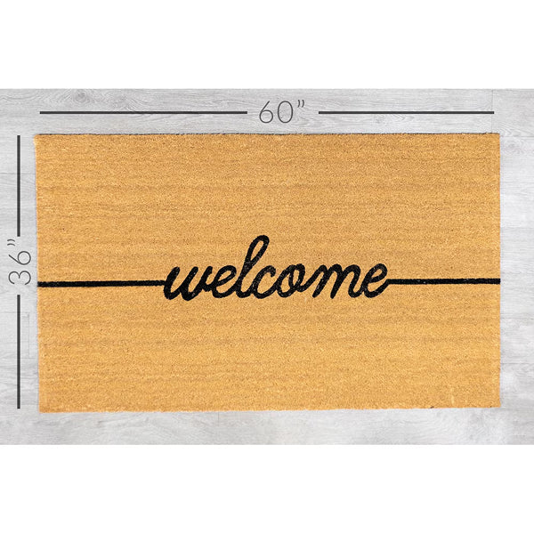 Viana Helix 3 ft x 5 ft Welcome Coir Door Mat