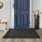Load image into Gallery viewer, TrafficMaster Contours Dots Charcoal 3 ft. x 4 ft. Rectangular Door Mat with Polyester Top &amp; Recycled Rubber Back

