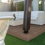 Load image into Gallery viewer, Creative Surfaces® 3&quot; x 3&quot; Composite Deck Tile Corner Trim – 4-Pack Cypress
