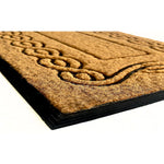 Load image into Gallery viewer, Home Decor Inc. Natural Scroll Coir Outdoor Door Mat – 24&quot; x 36&quot;
