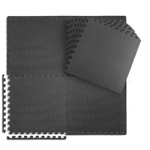 CAP Barbell 24" W x 24" L x 0.75" Thick Double-Sided T Pattern Puzzle Tiles (6 Tiles) (24 sq. ft.)