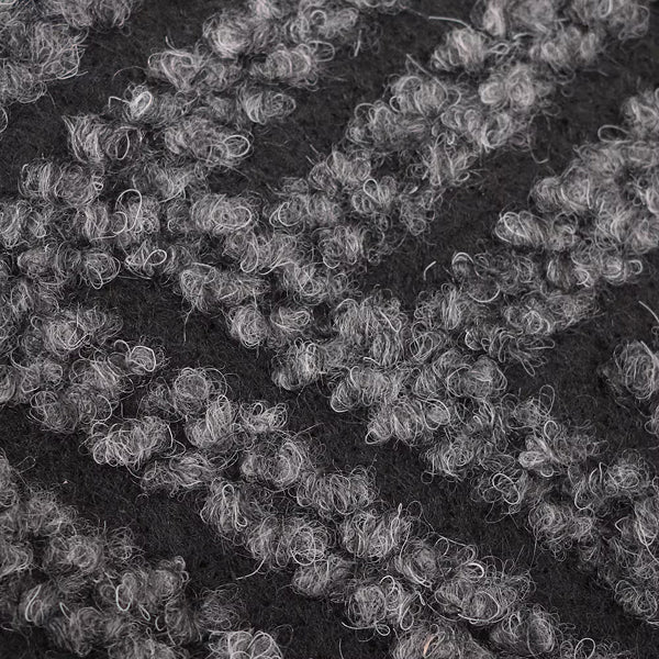 TrafficMaster Scollard 2 ft. x 3 ft. Two-tone Needlepunch Charcoal/Black Doormat
