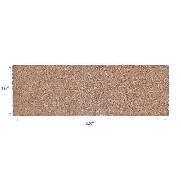 IH Casa Decor ERO Modern 16-Inch x 48-Inch Plain Coir Door Mat